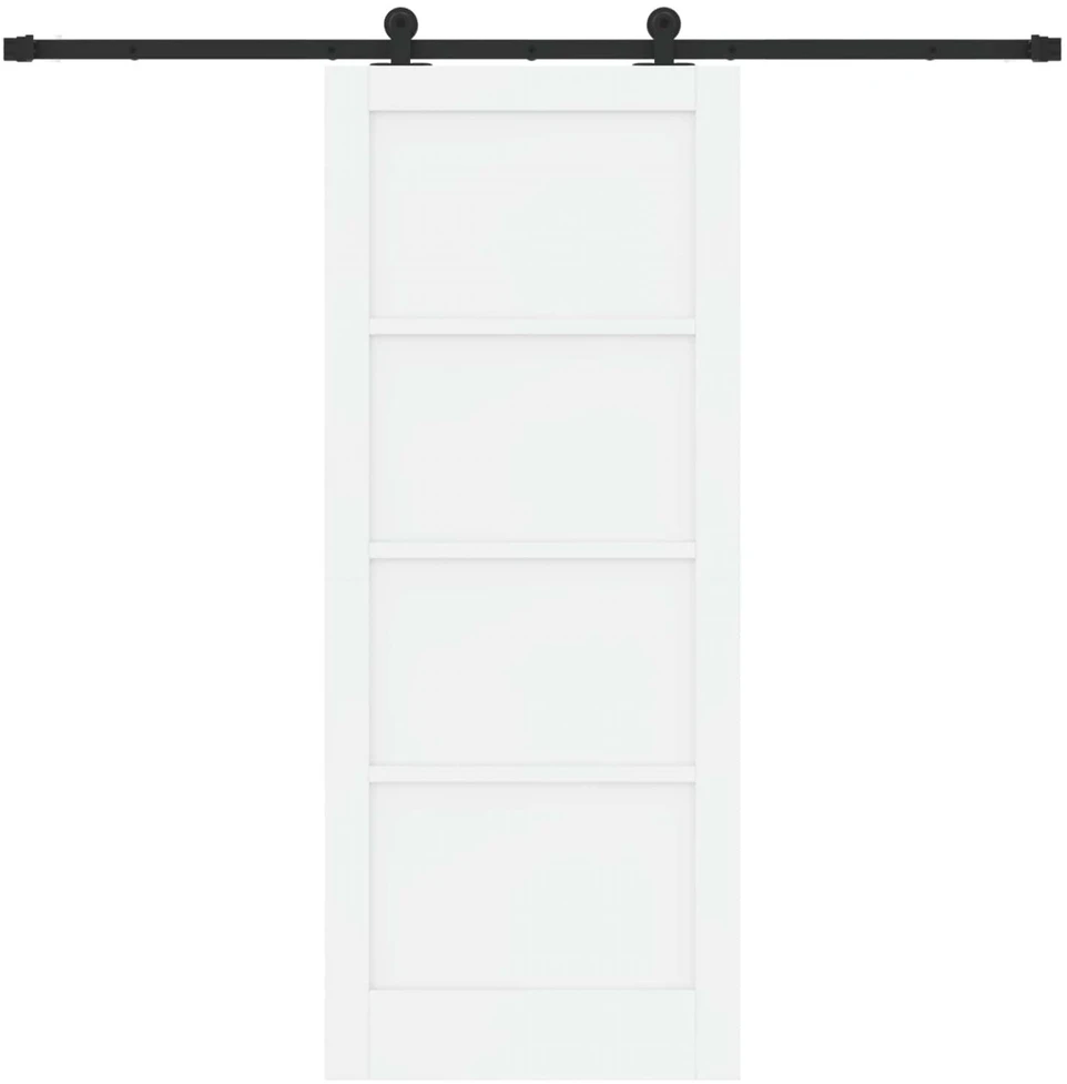 Slankios durys ORKDAL 83 x 202 cm Pušies medienos masyvas Balta