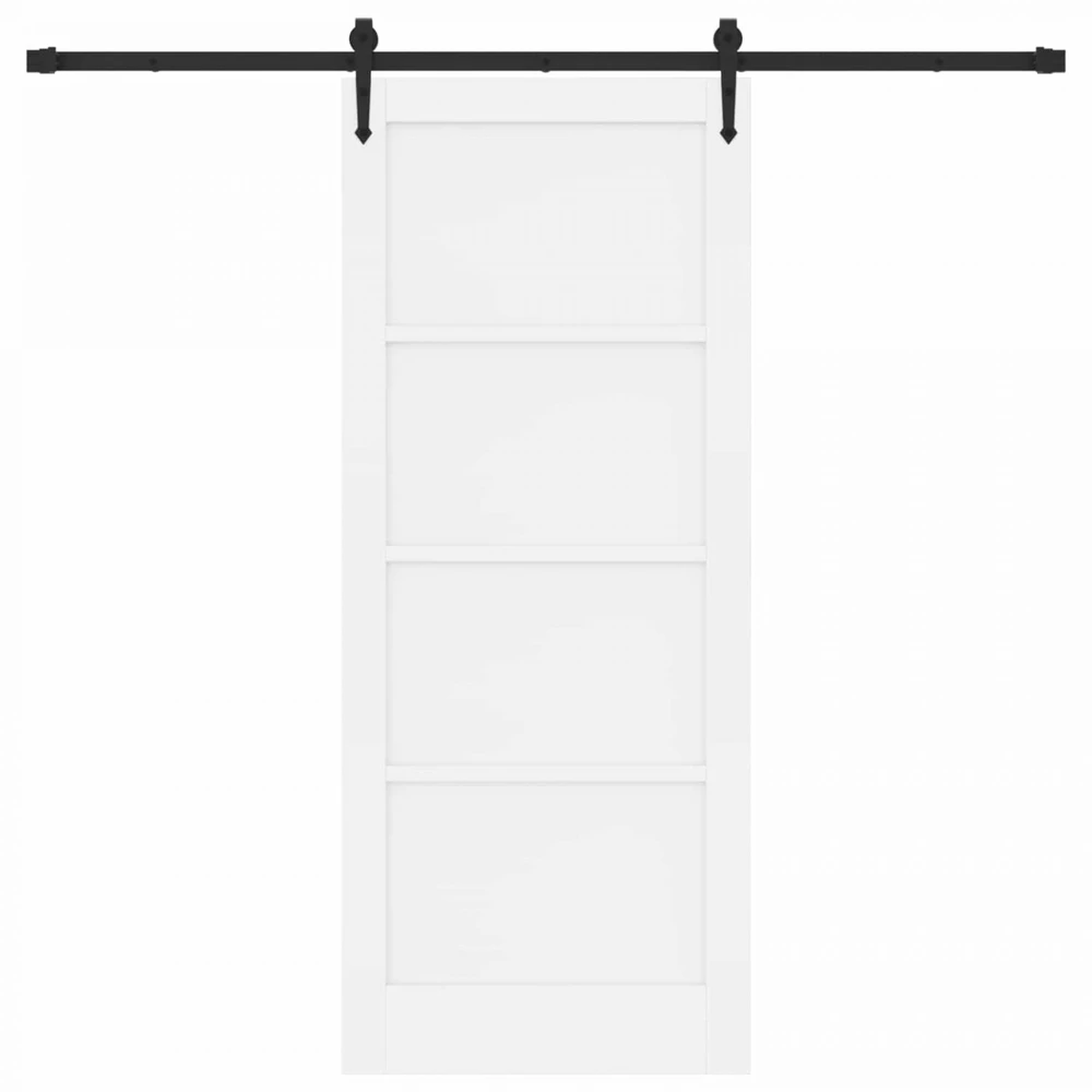 Slankios durys ORKDAL 83 x 202 cm Pušies medienos masyvas Balta