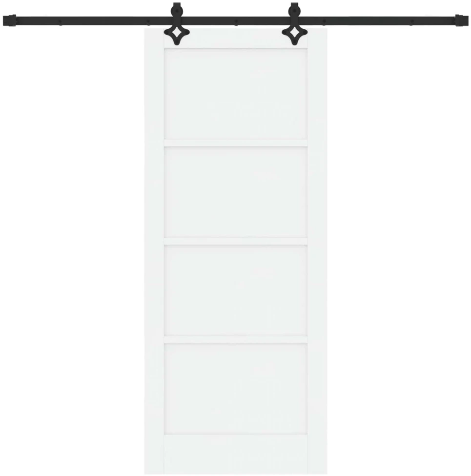 Slankios durys ORKDAL 83 x 202 cm Pušies medienos masyvas Balta