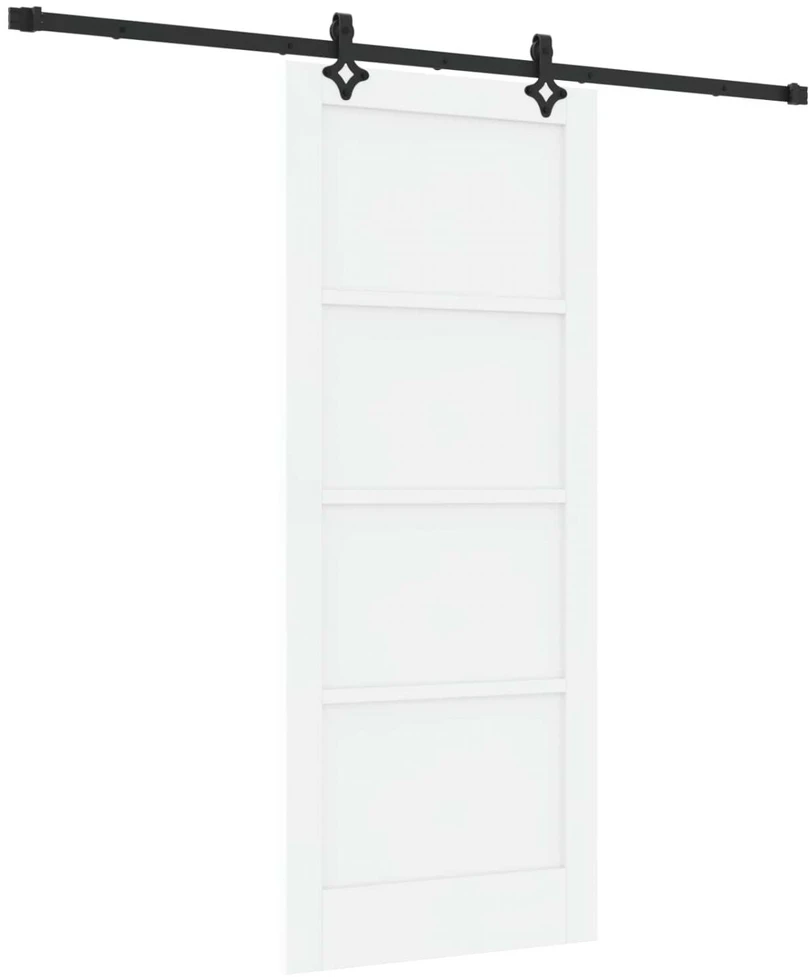 Slankios durys ORKDAL 83 x 202 cm Pušies medienos masyvas Balta