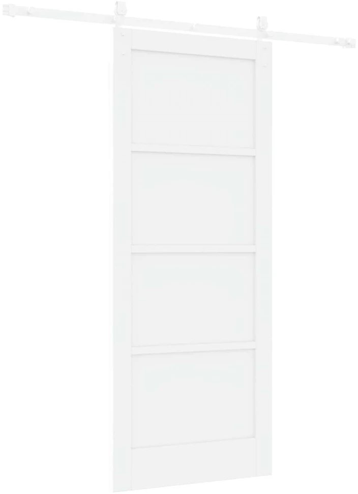 Slankios durys ORKDAL 83 x 202 cm Pušies medienos masyvas Balta
