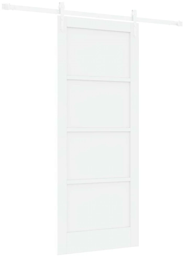 Slankios durys ORKDAL 83 x 202 cm Pušies medienos masyvas Balta