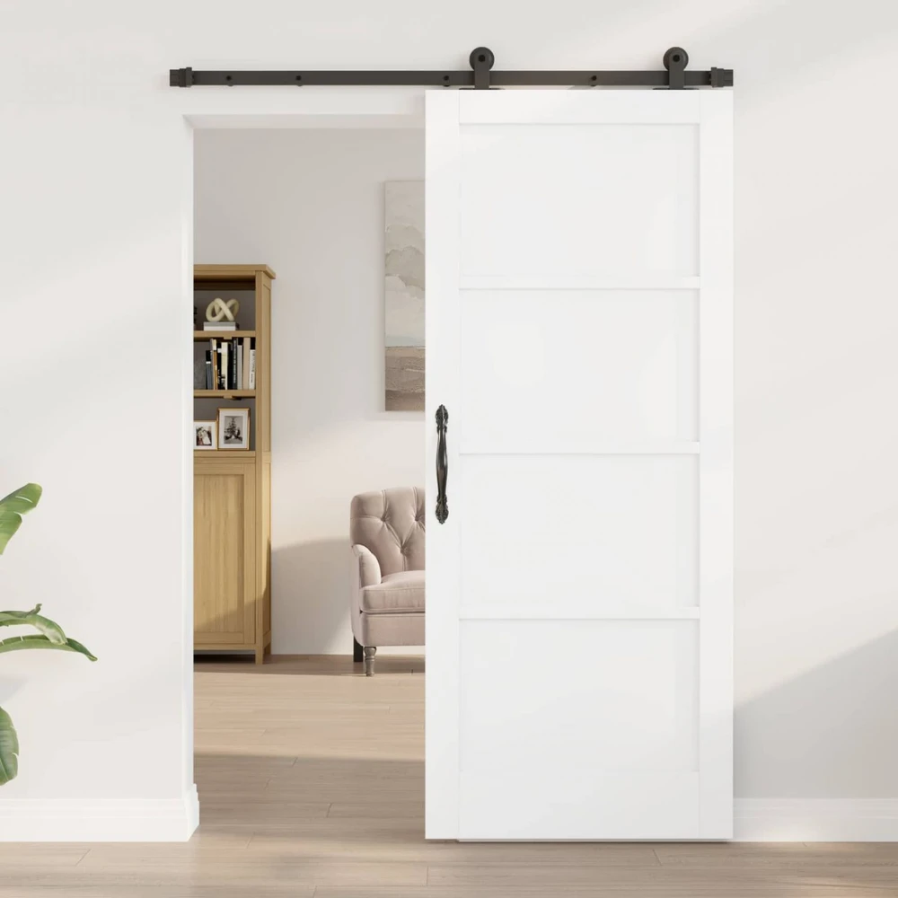 Slankios durys ORKDAL 83 x 202 cm Pušies medienos masyvas Balta
