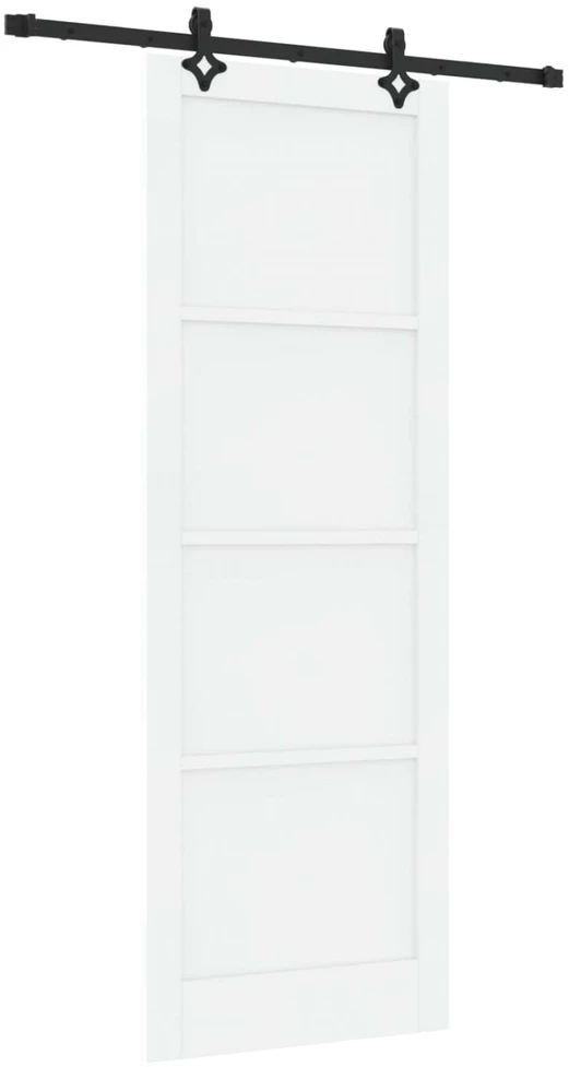 Slankios durys ORKDAL 83 x 232 cm Pušies medienos masyvas Balta