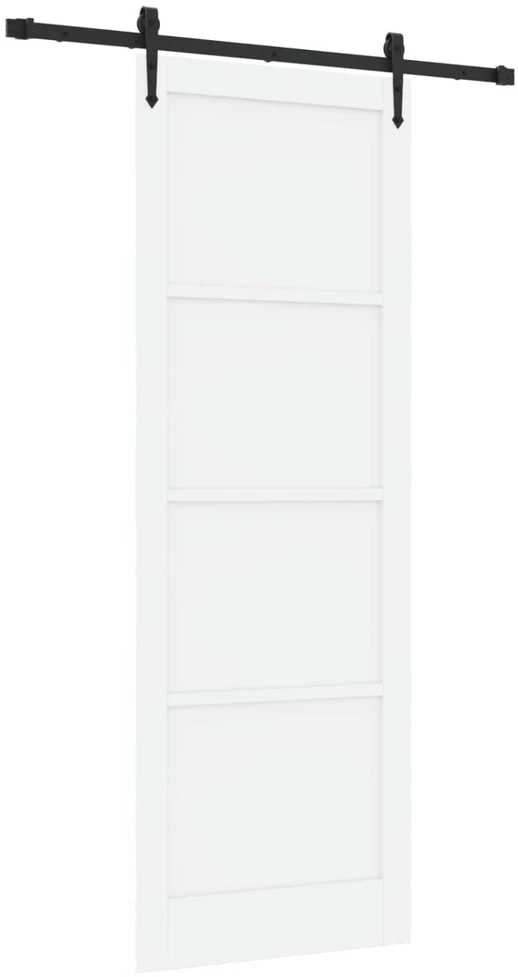 Slankios durys ORKDAL 83 x 232 cm Pušies medienos masyvas Balta
