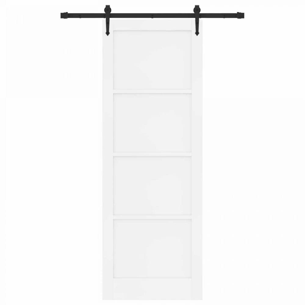 Slankios durys ORKDAL 83 x 232 cm Pušies medienos masyvas Balta