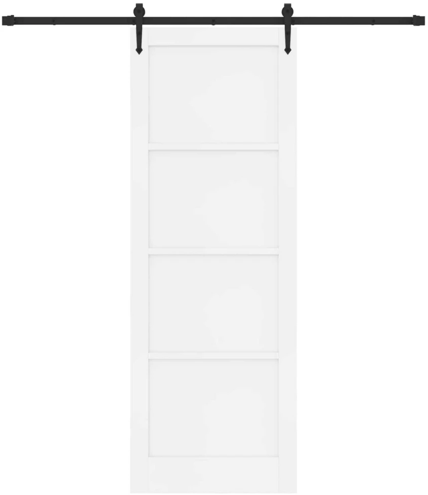 Slankios durys ORKDAL 83 x 232 cm Pušies medienos masyvas Balta