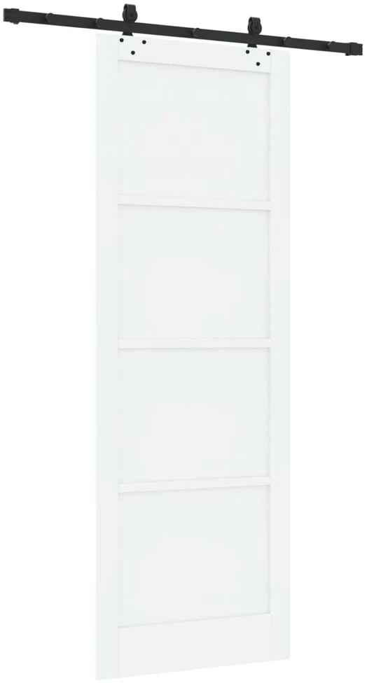 Slankios durys ORKDAL 83 x 232 cm Pušies medienos masyvas Balta