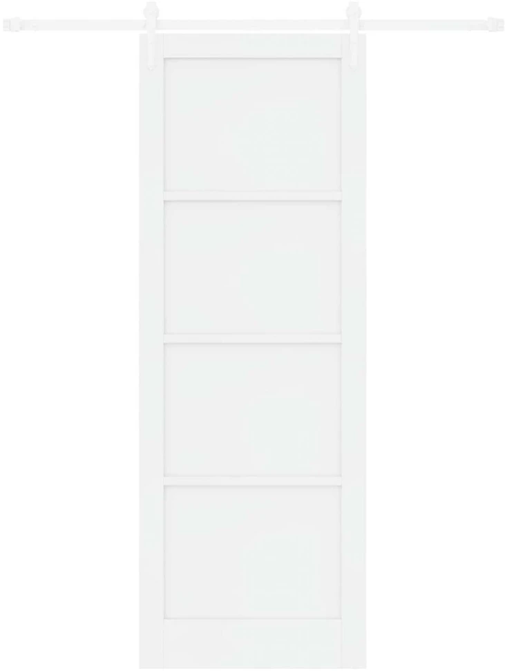 Slankios durys ORKDAL 83 x 232 cm Pušies medienos masyvas Balta