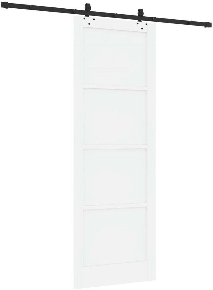 Slankios durys ORKDAL 83 x 232 cm Pušies medienos masyvas Balta