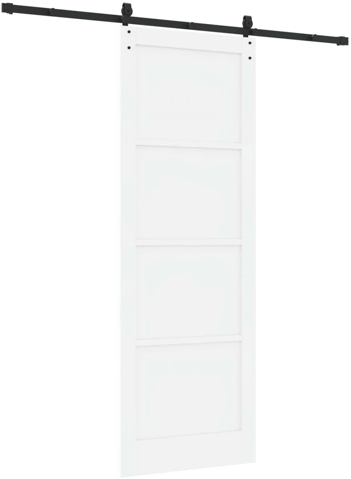 Slankios durys ORKDAL 83 x 232 cm Pušies medienos masyvas Balta