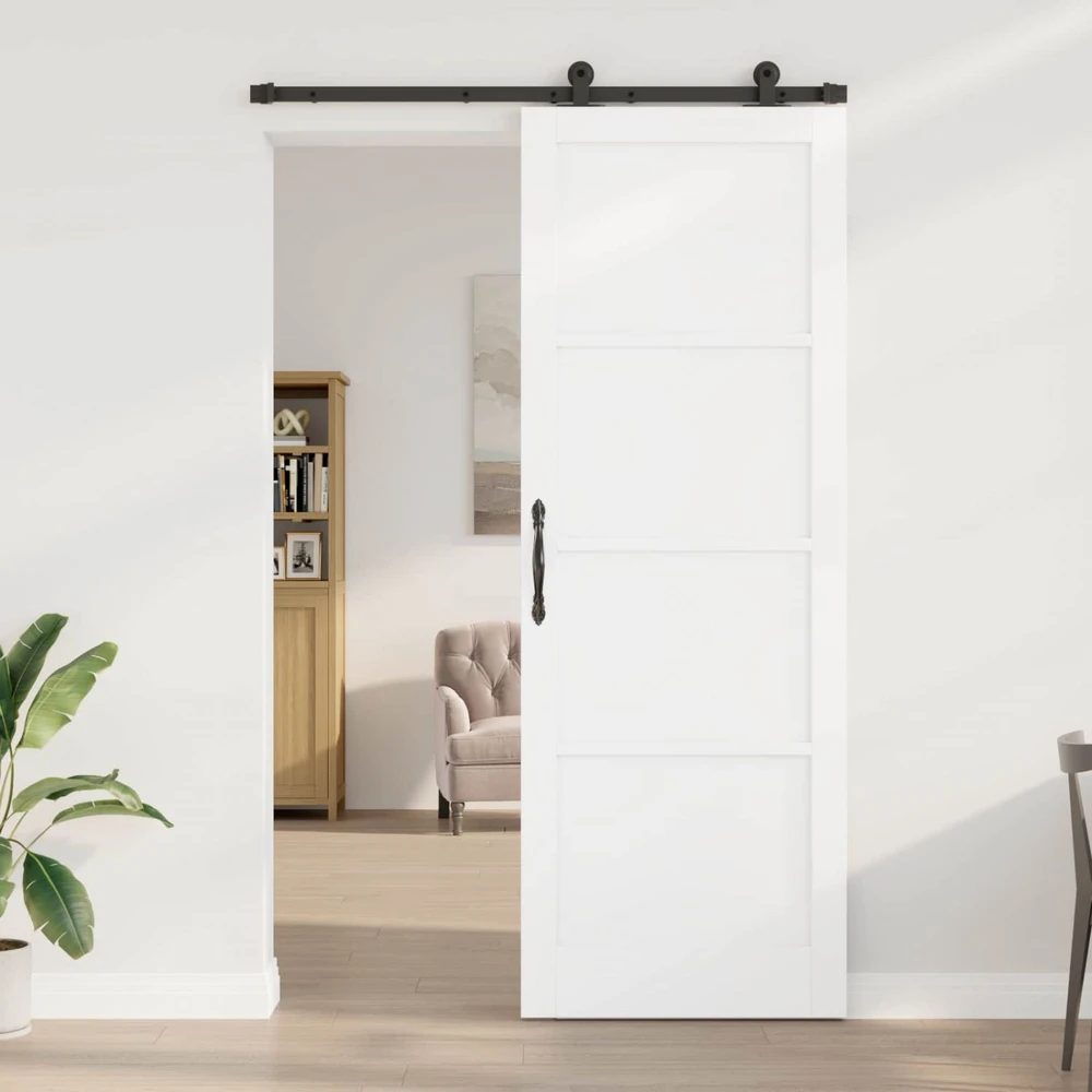 Slankios durys ORKDAL 83 x 232 cm Pušies medienos masyvas Balta