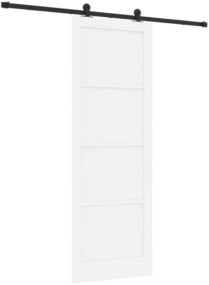 Slankios durys ORKDAL 83 x 232 cm Pušies medienos masyvas Balta