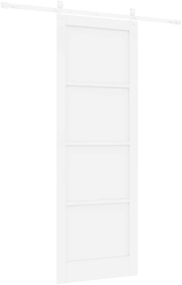 Slankios durys ORKDAL 83 x 232 cm Pušies medienos masyvas Balta