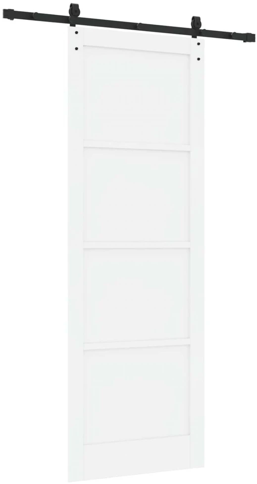 Slankios durys ORKDAL 83 x 232 cm Pušies medienos masyvas Balta