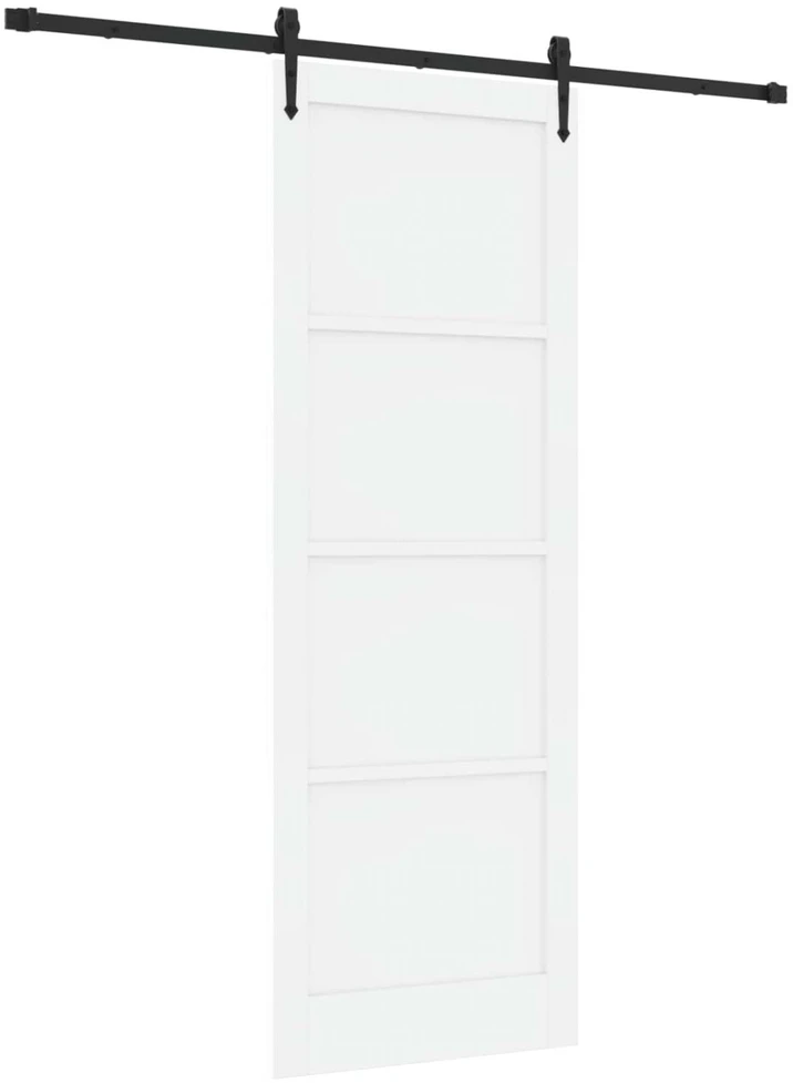 Slankios durys ORKDAL 83 x 232 cm Pušies medienos masyvas Balta