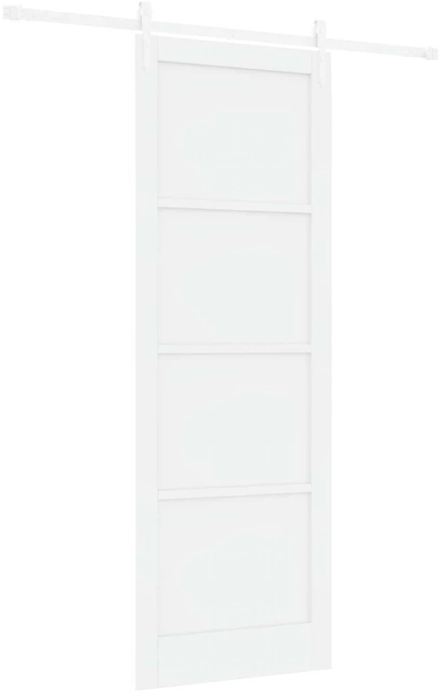 Slankios durys ORKDAL 83 x 232 cm Pušies medienos masyvas Balta