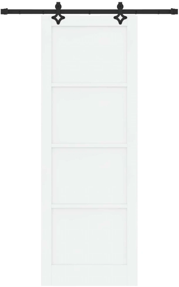 Slankios durys ORKDAL 83 x 232 cm Pušies medienos masyvas Balta