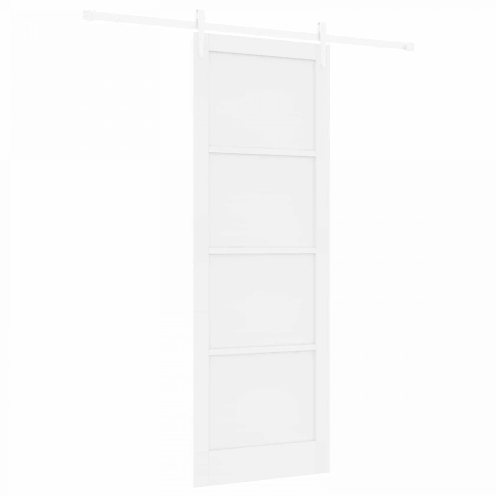 Slankios durys ORKDAL 83 x 232 cm Pušies medienos masyvas Balta