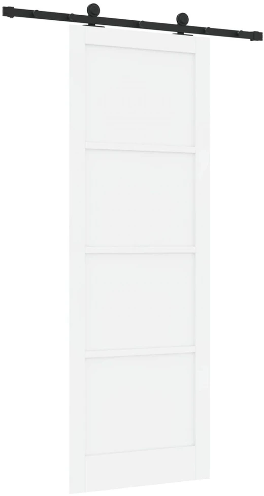 Slankios durys ORKDAL 83 x 232 cm Pušies medienos masyvas Balta