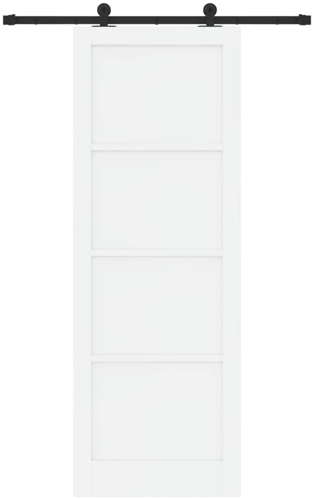 Slankios durys ORKDAL 83 x 232 cm Pušies medienos masyvas Balta