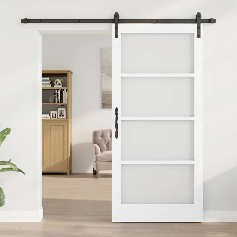 Slankios durys ORKDAL Balta ir juoda 93 x 202 cm