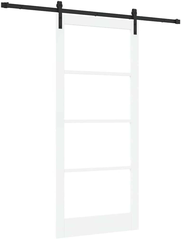 Slankios durys ORKDAL Balta ir juoda 93 x 211 cm