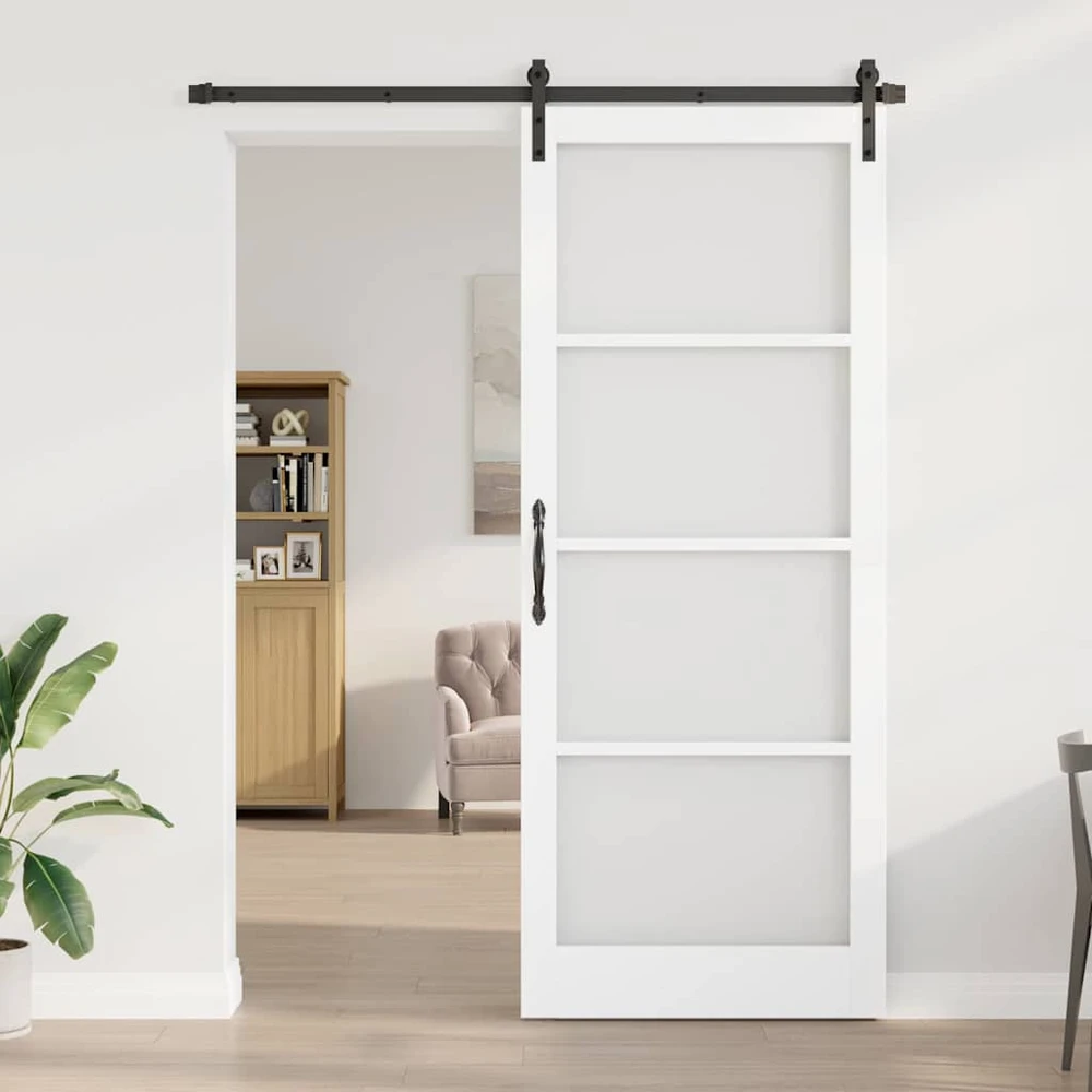 Slankios durys ORKDAL Balta ir juoda 93 x 232 cm
