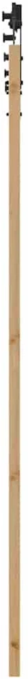Slankios durys ORKDAL Natūrali ir juoda 93 x 211 cm
