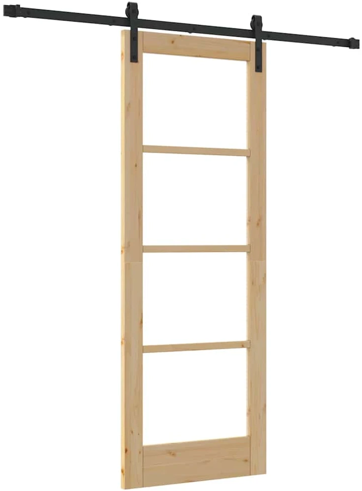 Slankios durys ORKDAL Natūrali ir juoda 73,5 x 198,5 cm