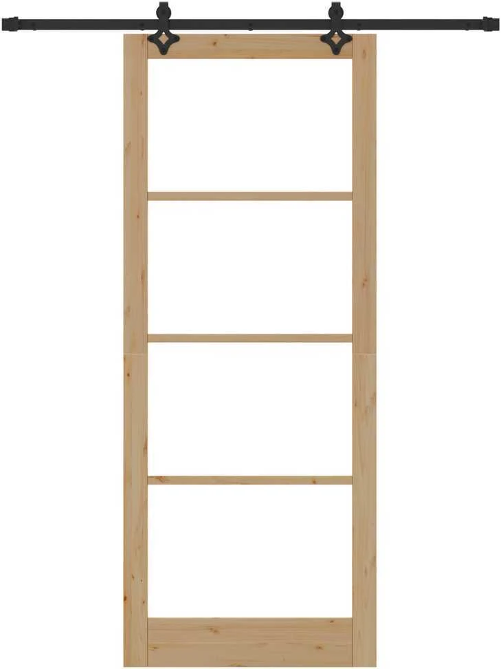 Slankios durys ORKDAL 93 x 232 cm Natūrali ir juoda