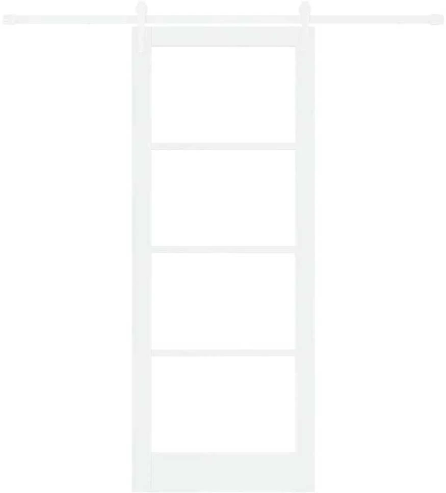 Slankios durys 83 x 211 cm Tvirtos pušies mediena ir stiklas