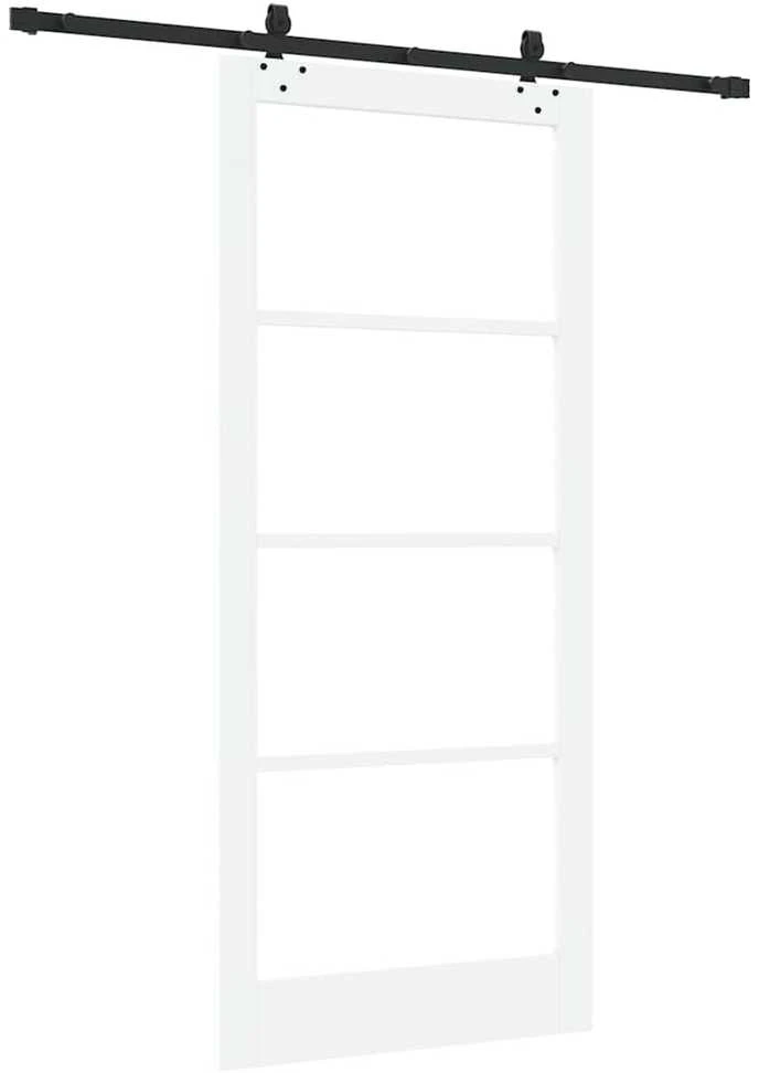 Slankios durys ORKDAL 93 x 211 cm Balta ir juoda