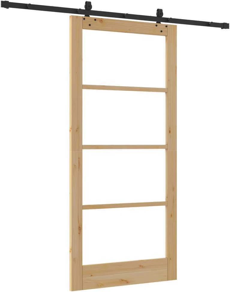 Slankios durys ORKDAL 93 x 202 cm Natūrali ir juoda