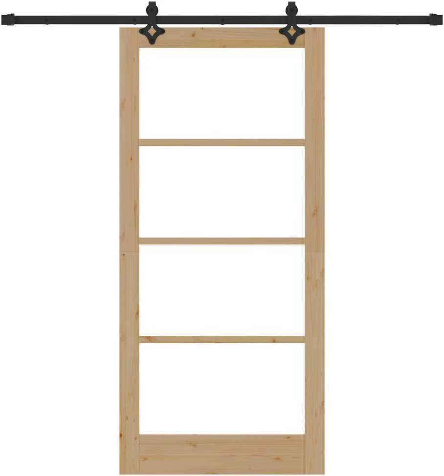 Slankios durys ORKDAL 93 x 202 cm Natūrali ir juoda