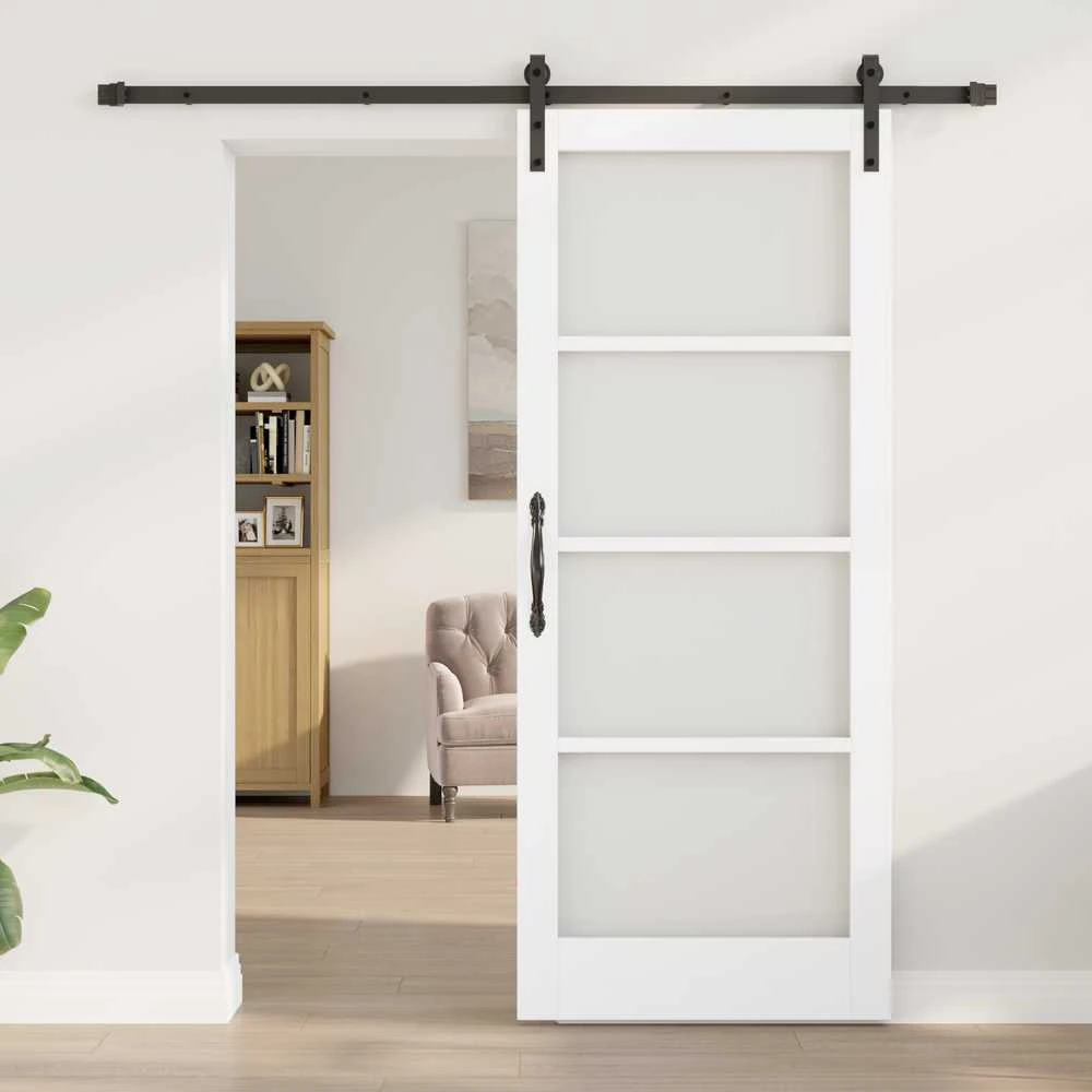 Slankios durys ORKDAL Balta ir juoda 83 x 202 cm
