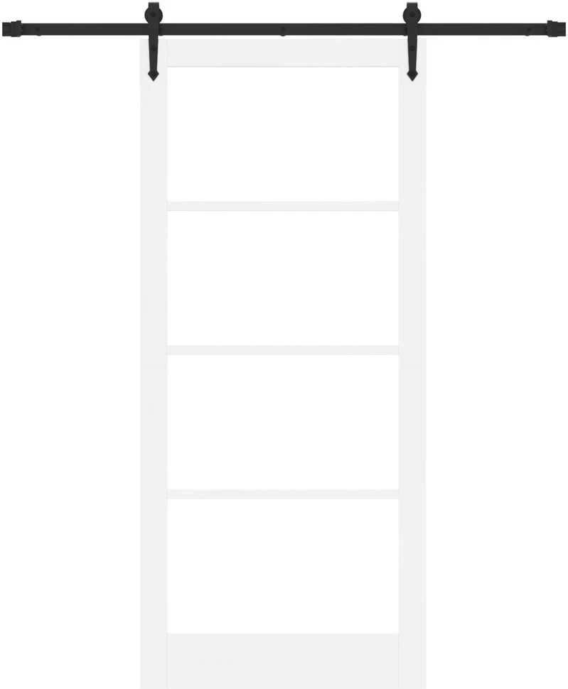 Slankios durys 93 x 211 cm Tvirtos pušies mediena ir stiklas