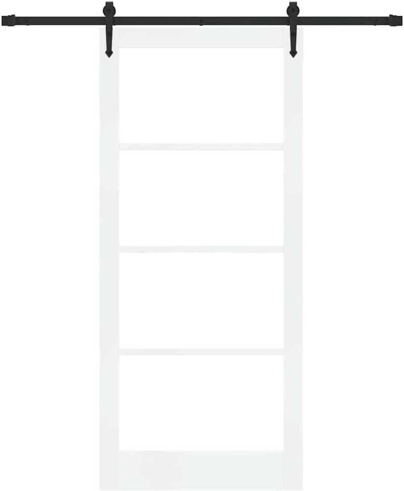 Slankios durys 93 x 211 cm Tvirtos pušies mediena ir stiklas