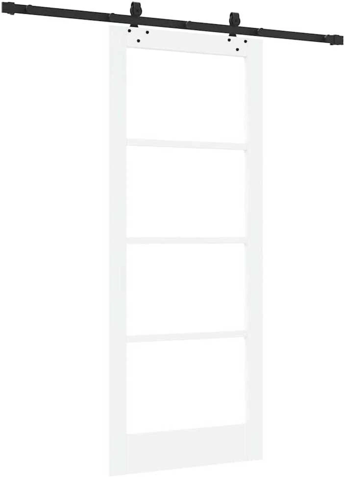 Slankios durys ORKDAL 83 x 202 cm Balta ir juoda