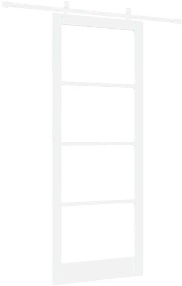Slankios durys 93 x 232 cm Tvirtos pušies mediena ir stiklas