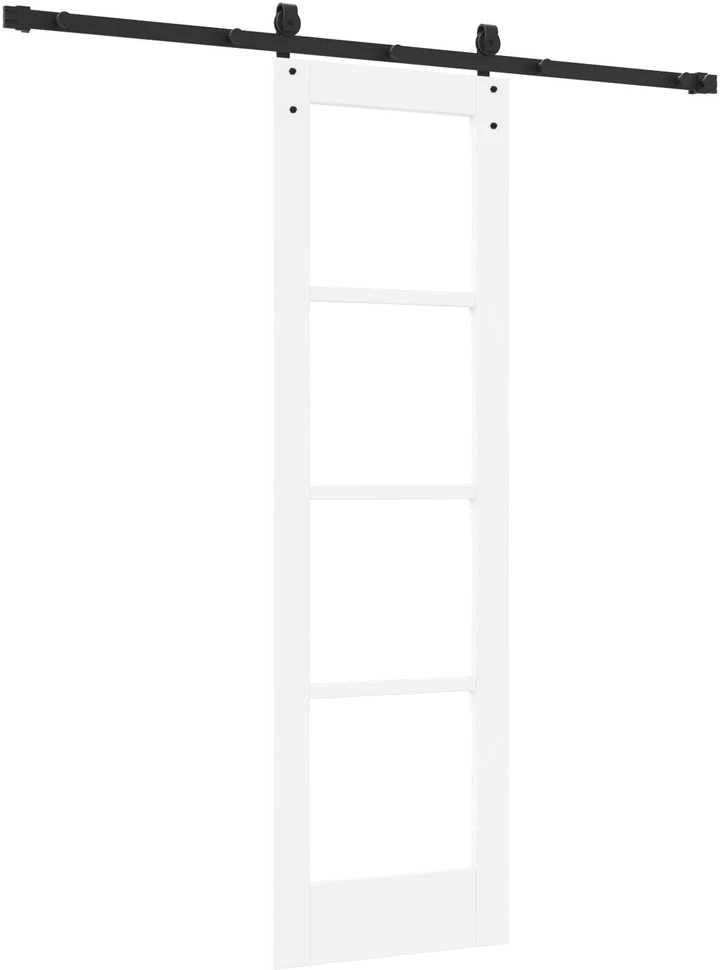 Slankios durys 61 x 198,5 cm Tvirtos pušies mediena ir stiklas