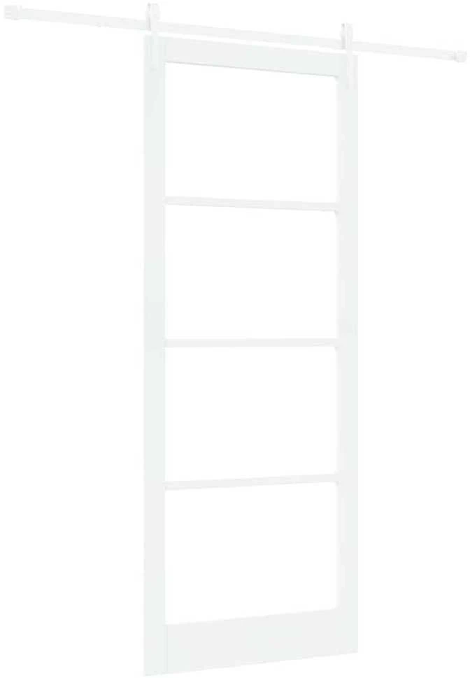 Slankios durys 93 x 232 cm Tvirtos pušies mediena ir stiklas