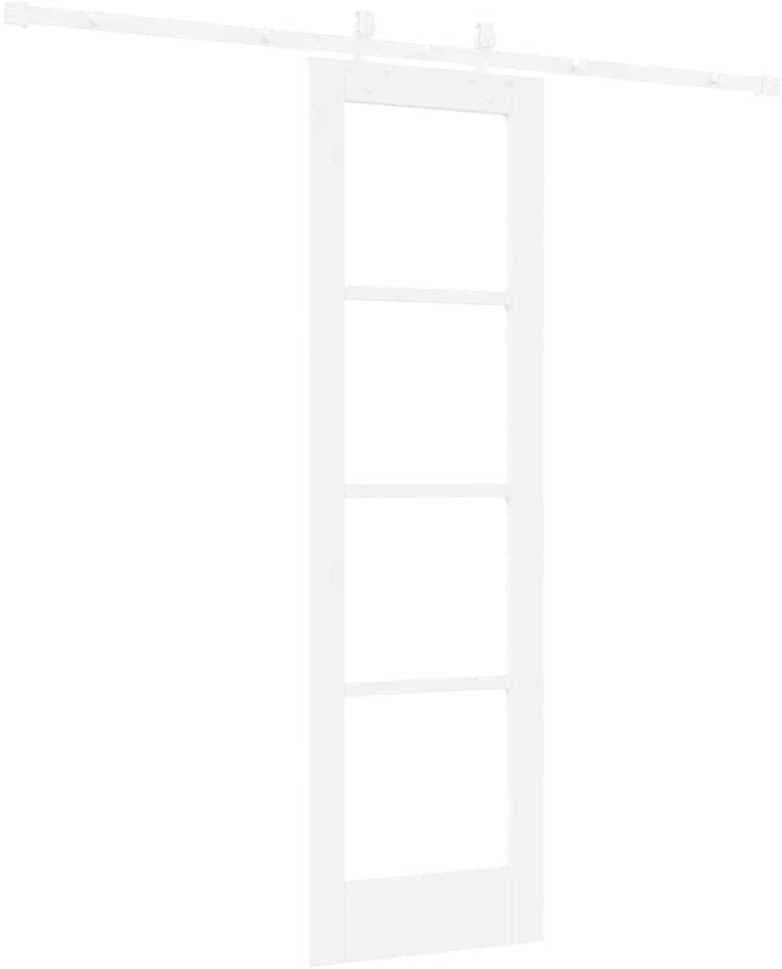 Slankios durys 61 x 198,5 cm Tvirtos pušies mediena ir stiklas