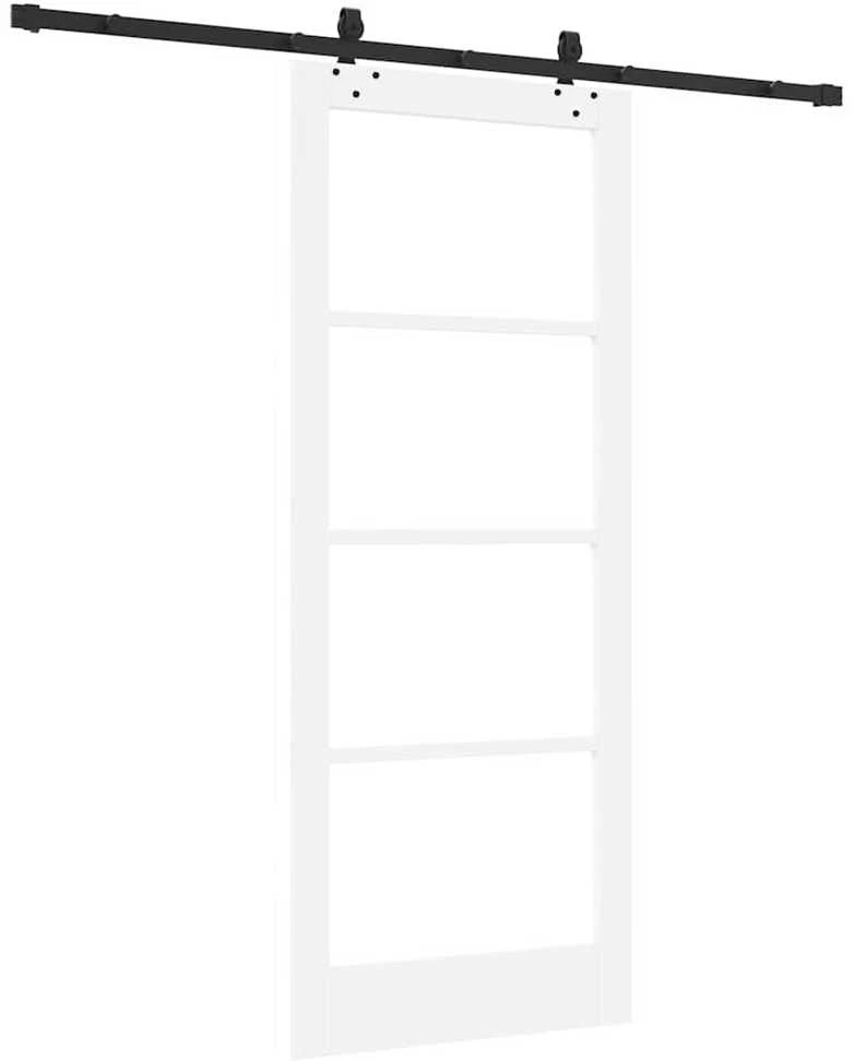 Slankios durys ORKDAL 83 x 202 cm Balta ir juoda