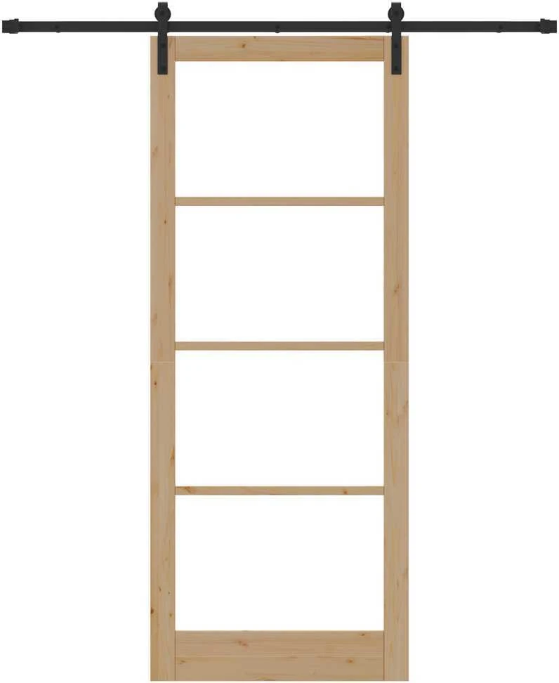Slankios durys ORKDAL Natūrali ir juoda 93 x 232 cm