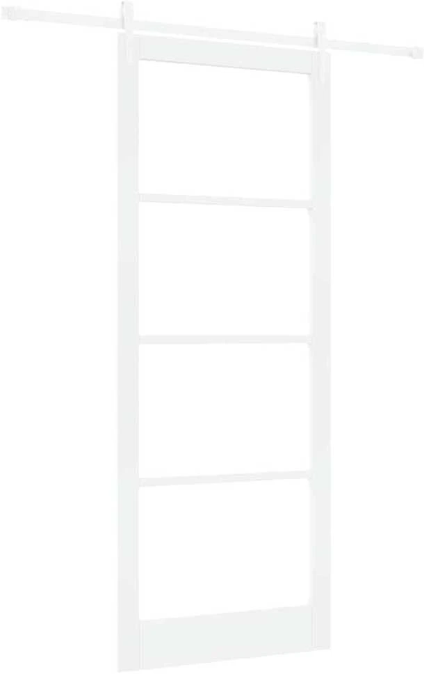 Slankios durys 93 x 232 cm Tvirtos pušies mediena ir stiklas