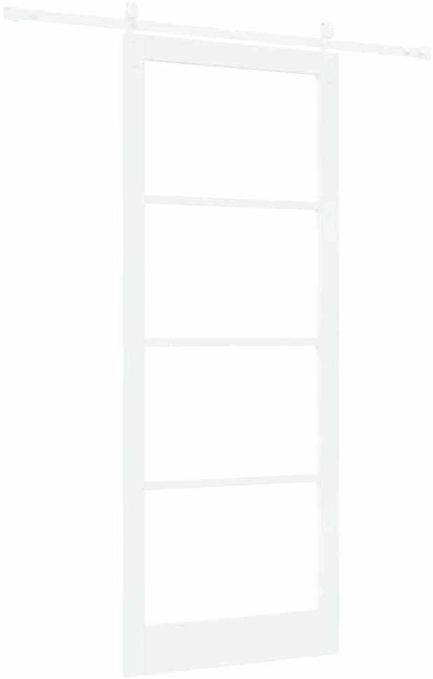 Slankios durys 93 x 232 cm Tvirtos pušies mediena ir stiklas