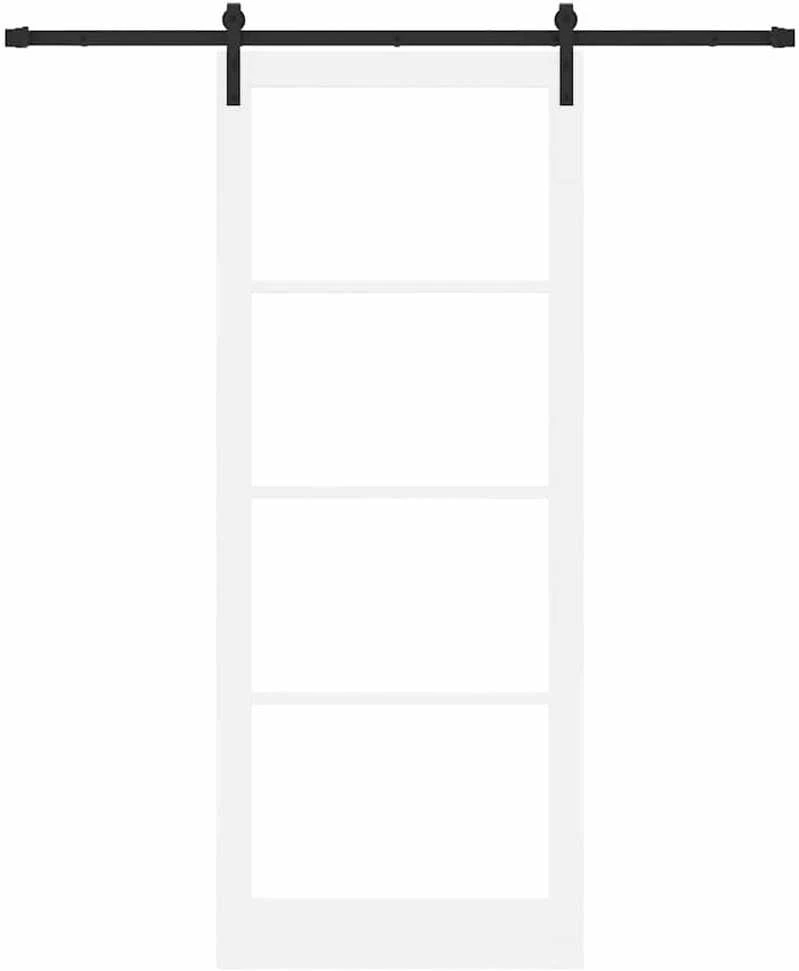 Slankios durys ORKDAL Balta ir juoda 93 x 232 cm