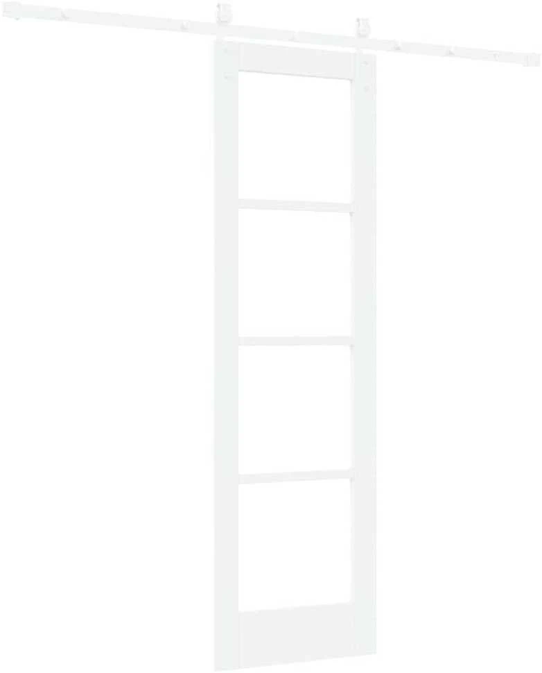 Slankios durys 61 x 198,5 cm Tvirtos pušies mediena ir stiklas