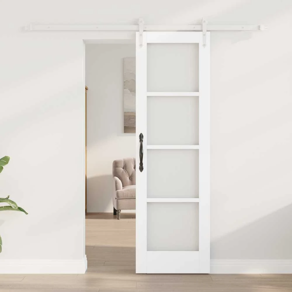 Slankios durys 61 x 198,5 cm Tvirtos pušies mediena ir stiklas
